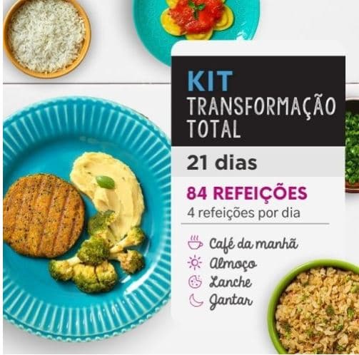 Kit Transformação 21 Dias Almoço e Jantar